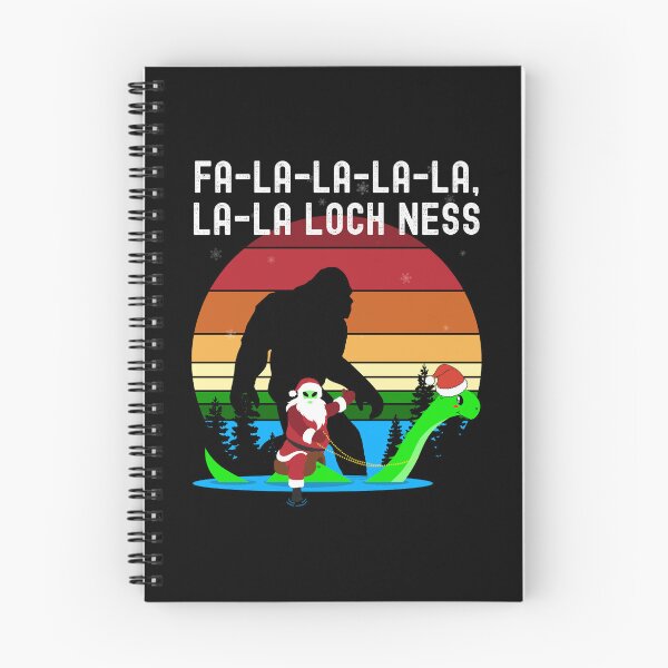 Item preview, Fa La La La La La La Loch Ness Kawaii Christmas Alien Santa Sunset Bigfooted Funny Humor  designed and sold by FlorenciaBliss.