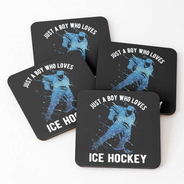 Item preview, Just A Boy Who Loves Ice Hockey Funny Hockey Player designed and sold by Helbon-art.