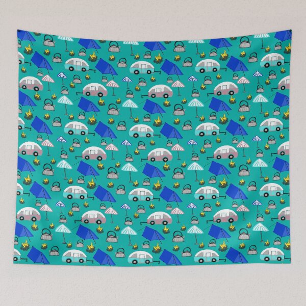 Item preview, camping teal designed and sold by JoKoNz.