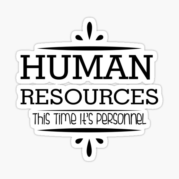 Human Resources This Time It's Personell Sticker
