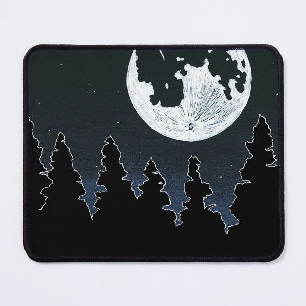 Item preview, Big Moon Over Pines designed and sold by sillylittletpot.