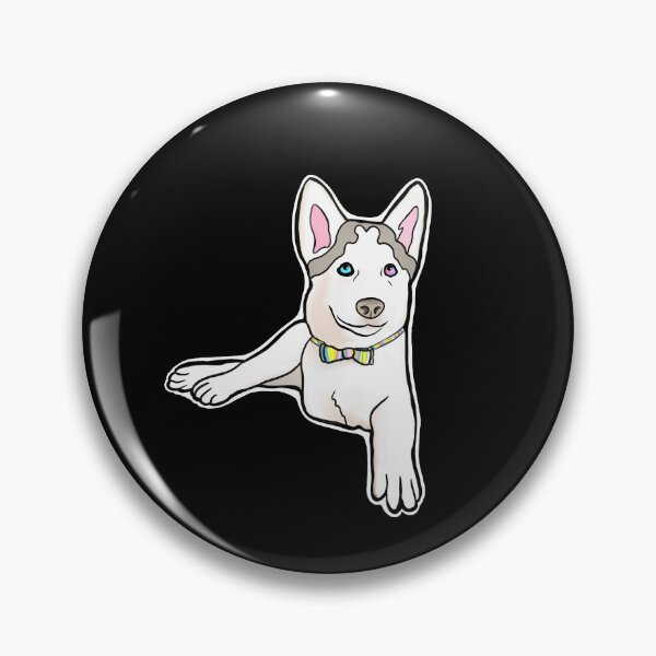 Item preview, Adorable Three-Legged Tripod Husky Named Mochi with Rainbow Bow Tie  designed and sold by Mochi-Merch.