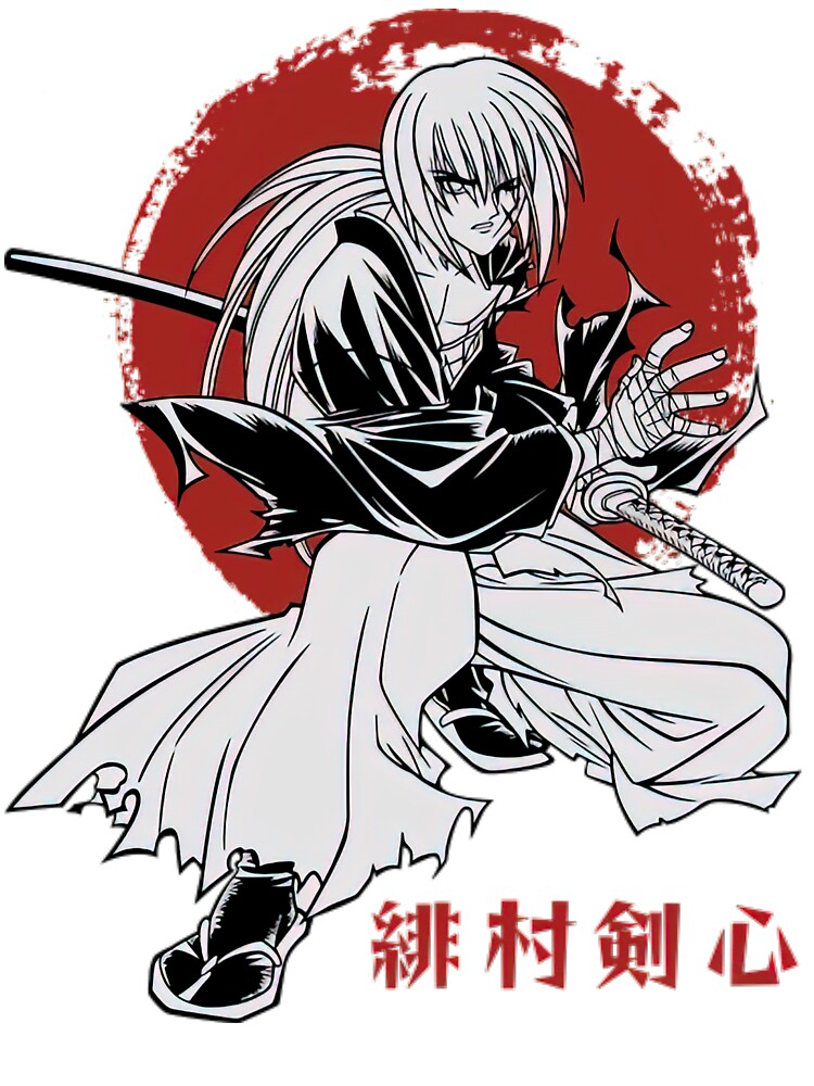 Himura Kenshin Battousai Samurai Svg, Himura Kenshin Svg, Samurai X Sv