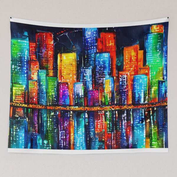 Item preview, Bright City Lights Digital  designed and sold by Design Den.