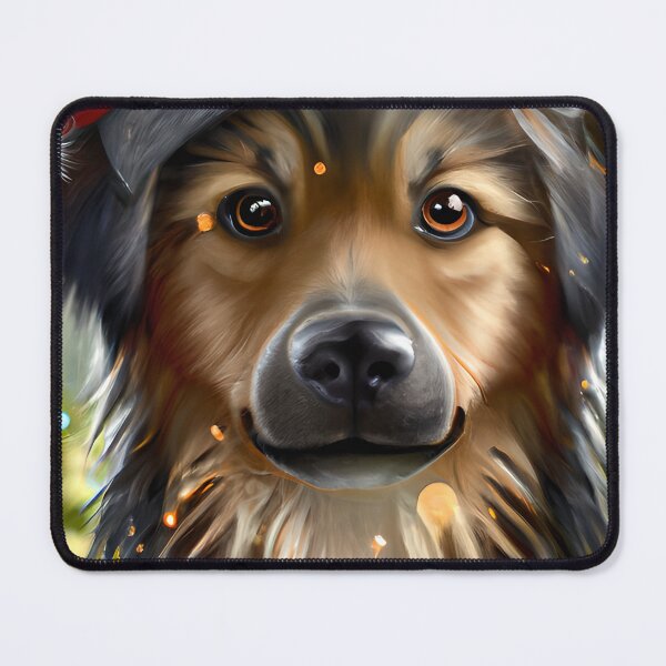 Item preview, Christmas Estrela Mountain Dog Wearing A Santa Hat designed and sold by ZenEverAI.