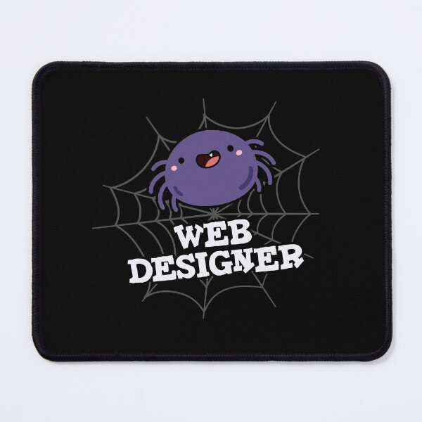 Item preview, Web Designer Funny Spider Puns (Dark BG) designed and sold by punnybone.