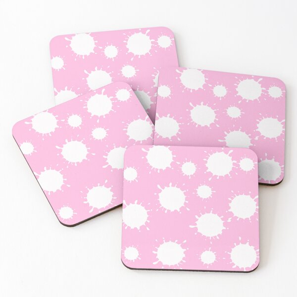 Item preview, Pink and white splash pattern designed and sold by Quirknmore.