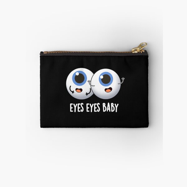 Item preview, Eyes Eyes Baby Funny Eyeball Puns (Dark BG) designed and sold by punnybone.
