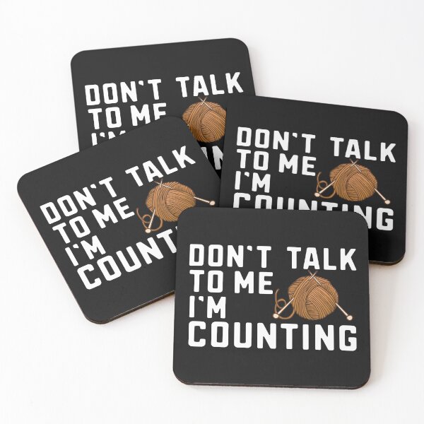 Item preview, Knitting Funny Don't Talk To Me I'm Counting crocheter gift designed and sold by alenaz.