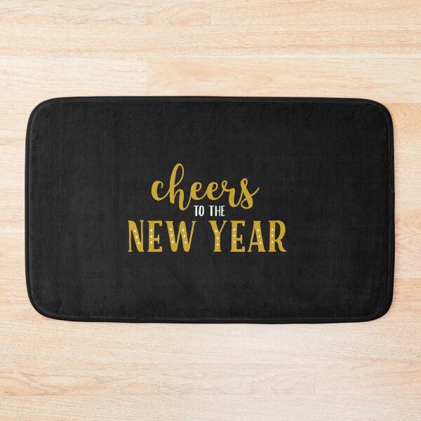 Item preview, CHEERS NEW YEAR QUOTE IN GOLDEN COLOR designed and sold by CreatorWorld29.