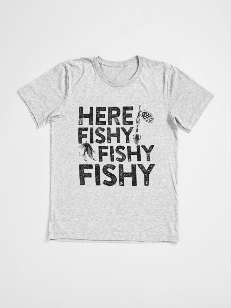 Thumbnail 3 of 7, Tri-blend T-Shirt, Here Fishy Fishy Fishy designed and sold by deepstone.