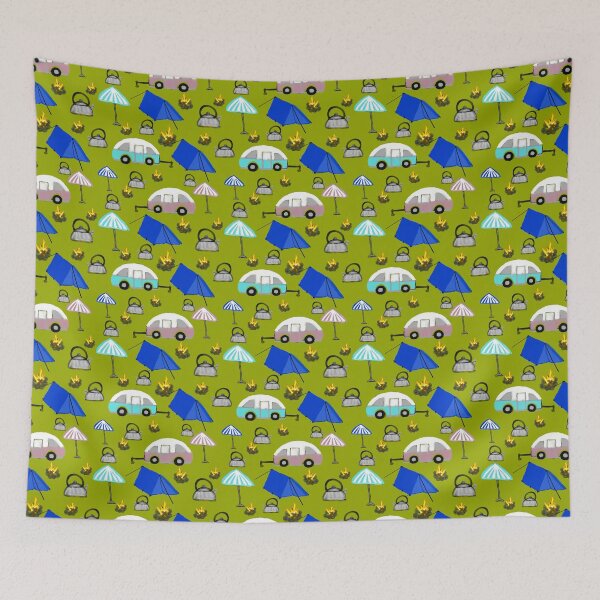 Item preview, camping yellow green designed and sold by JoKoNz.