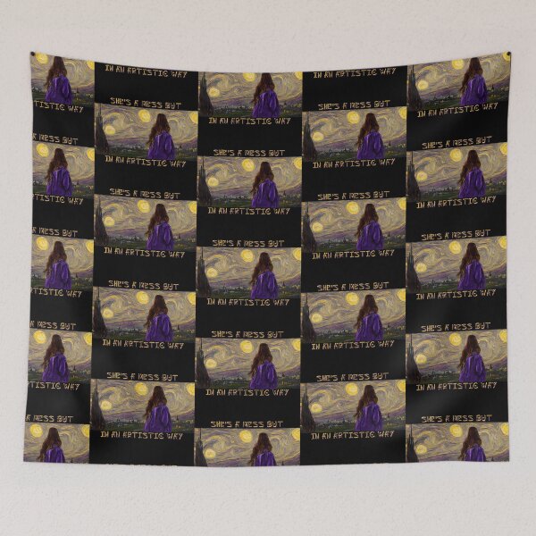 Item preview, Van Gogh's Lonely Girl in the Starry Night  designed and sold by Mahenar Alaa.