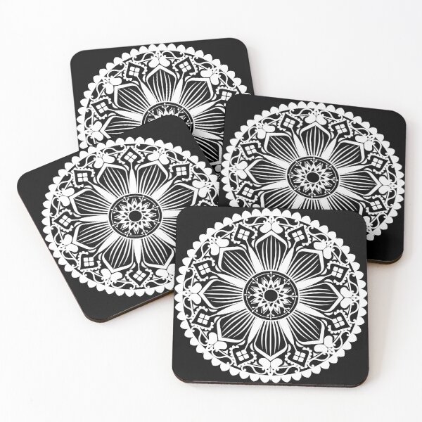 Item preview, Traditional Black And White Mandala Floral Pattern,Circle Mandala design,beautiful mandala designs, designed and sold by Tamas Das.