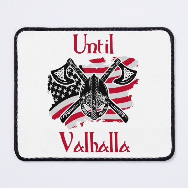 Item preview,  Until Valhalla - Viking Us Flag  designed and sold by Georgy09.