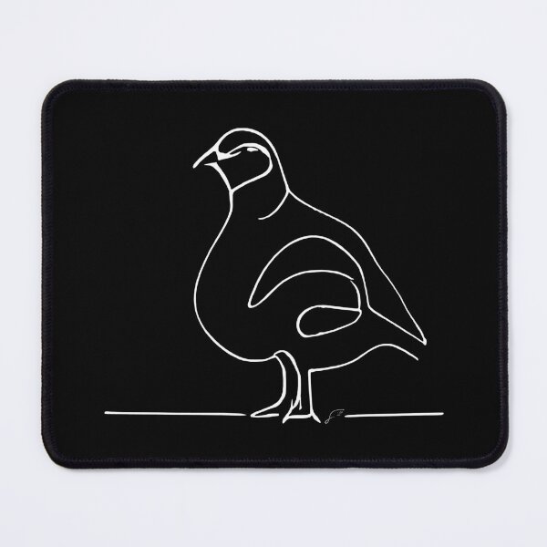 Item preview, Bobwhite Line Art Drawing - Good ol' Bobwhite Critter Minimalistic Digital Line Art (White Line) designed and sold by SeaStories88.