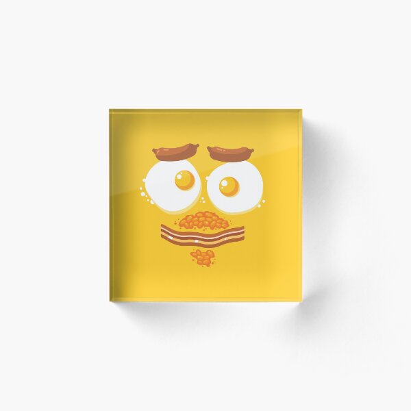 Breakfast Face Acrylic Block