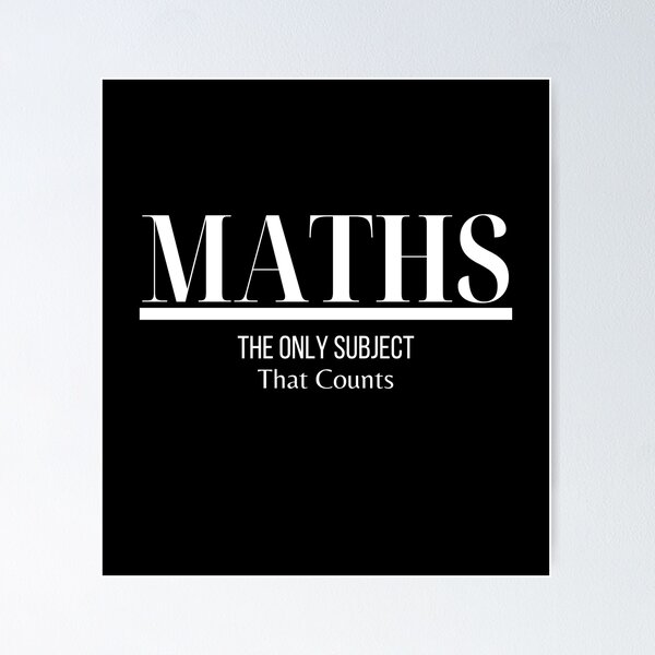 Item preview, Math the only subject that counts designed and sold by ffstyles.