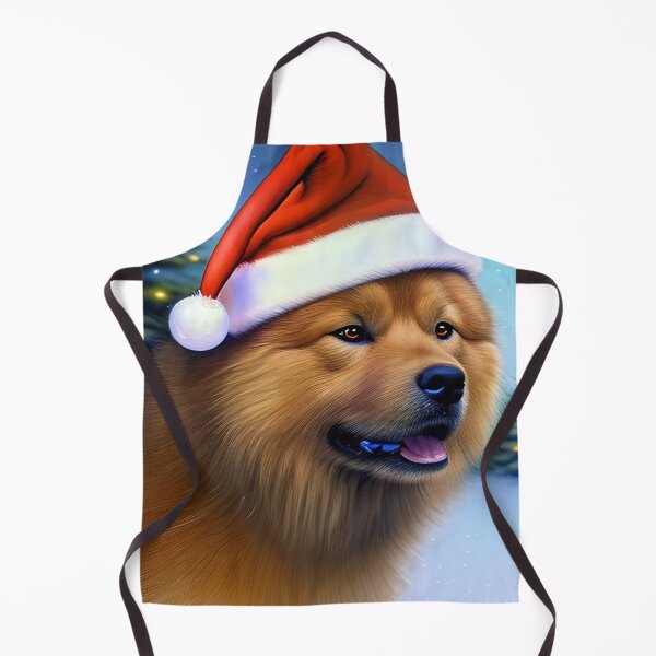 Item preview, Christmas Eurasier Wearing A Santa Hat designed and sold by ZenEverAI.