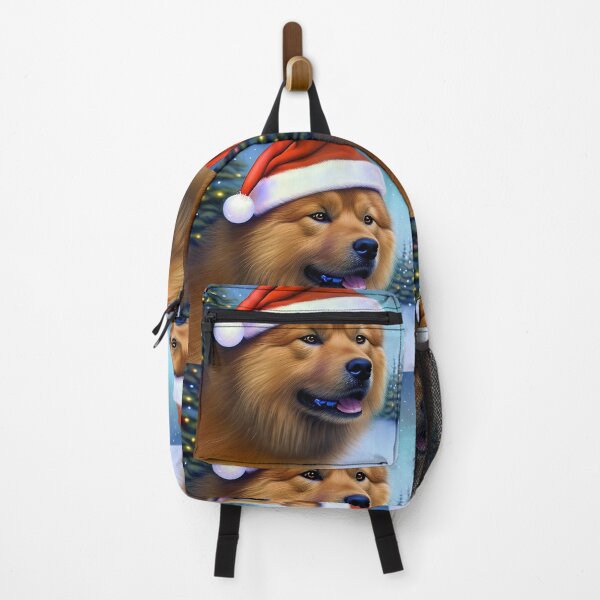 Item preview, Christmas Eurasier Wearing A Santa Hat designed and sold by ZenEverAI.