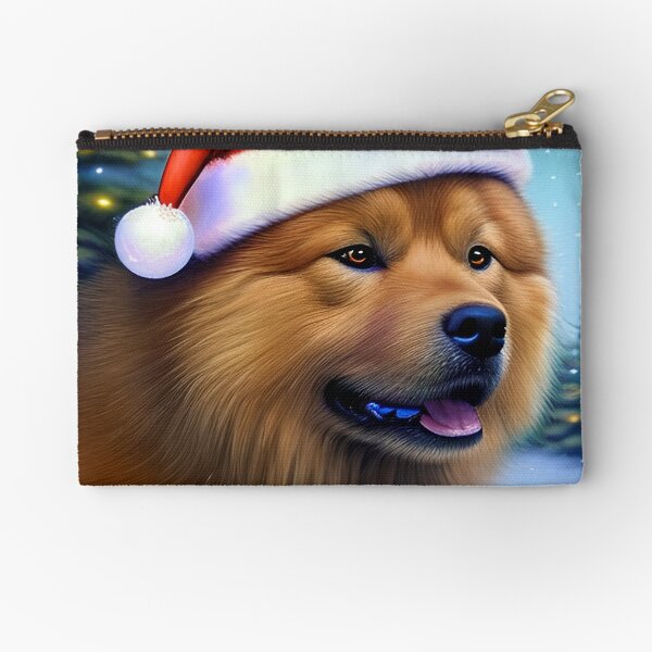 Item preview, Christmas Eurasier Wearing A Santa Hat designed and sold by ZenEverAI.