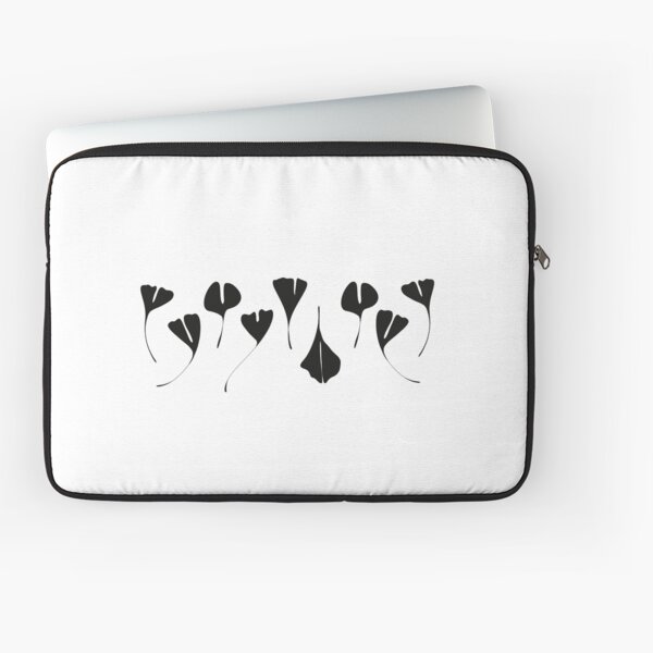 Ginkgo black Laptop Sleeve