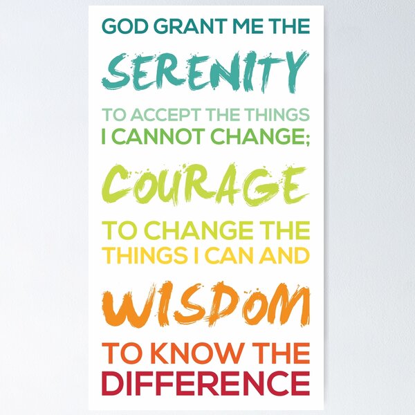 Item preview, Serenity Prayer Graphic designed and sold by RainbowRocketS.