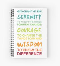 Serenity Prayer Graphic Spiral Notebook