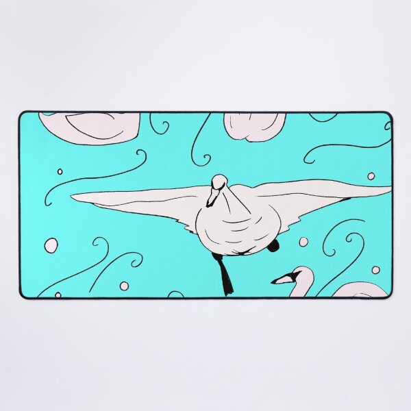 Item preview, Swans - Turquoise Palette designed and sold by Niina  Niskanen.