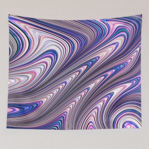Item preview, Wavy Silver Lines designed and sold by Elisabeth Lucas.