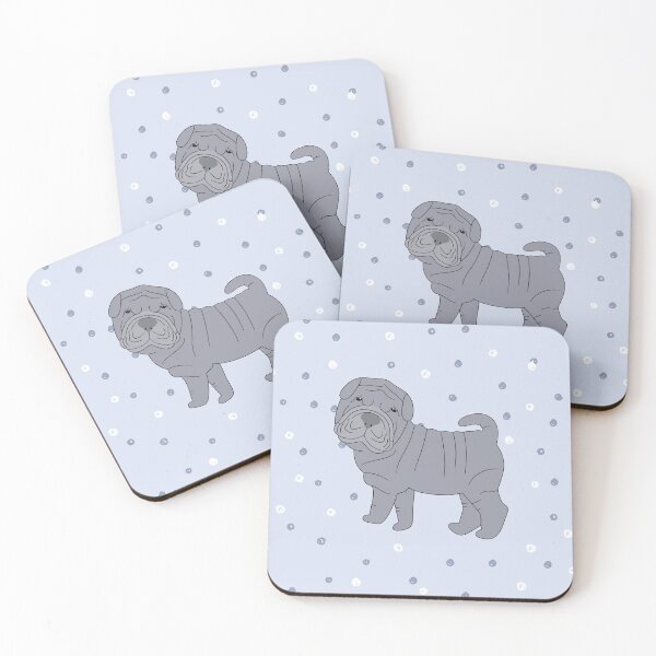 Item preview, Blue Shar Pei Puppy  designed and sold by Lulupainting.