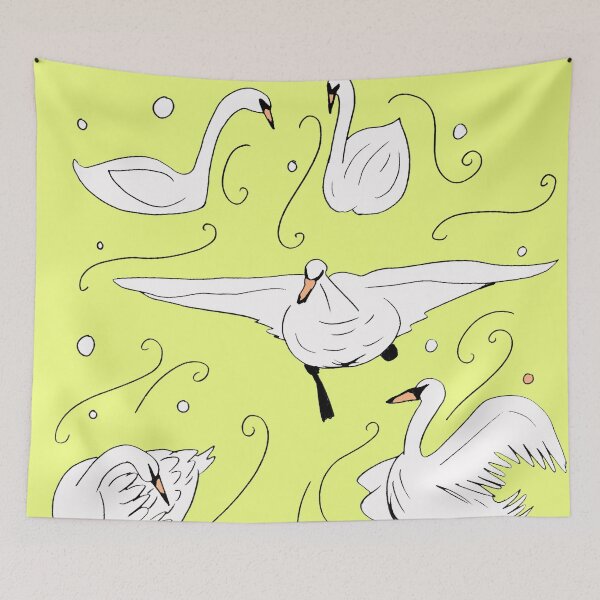 Item preview, Swans - Canary Yellow Palette designed and sold by Niina  Niskanen.