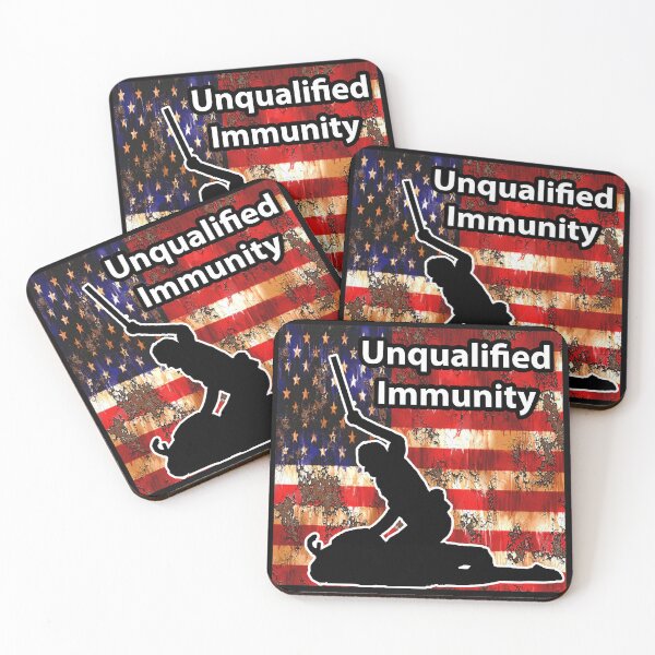 Item preview, Unqualified Immunity - End Police Brutality designed and sold by The AEGIS Alliance.