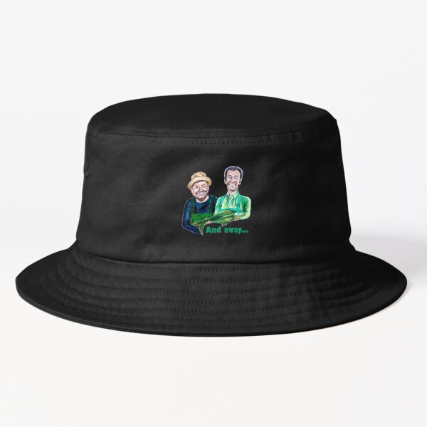 Caricatures of Bob Mortimer and Paul Whitehouse - Gone Fishing  Bucket  Hat for Sale by AthleticoMin512