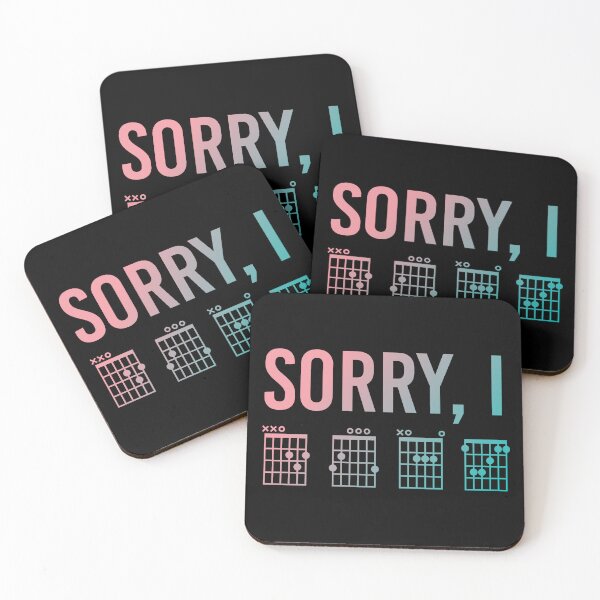 Item preview, Sorry I DGAF Pink and Blue Gradient Funny Guitar Chords Guitar Player Gifts | Funny guitar Chords Hidden Message Music Humor Gift designed and sold by Violet Treasures.