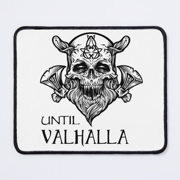 Item preview, Until Valhalla - Vikings Warrior Black and White designed and sold by Georgy09.