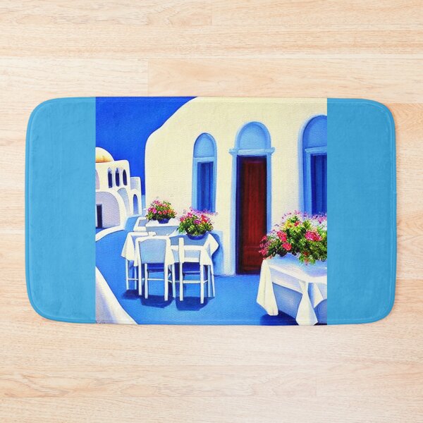 Item preview, Santorini Houses - Painting 7 - Throw Pillows and Prints.  designed and sold by ScatterHub.