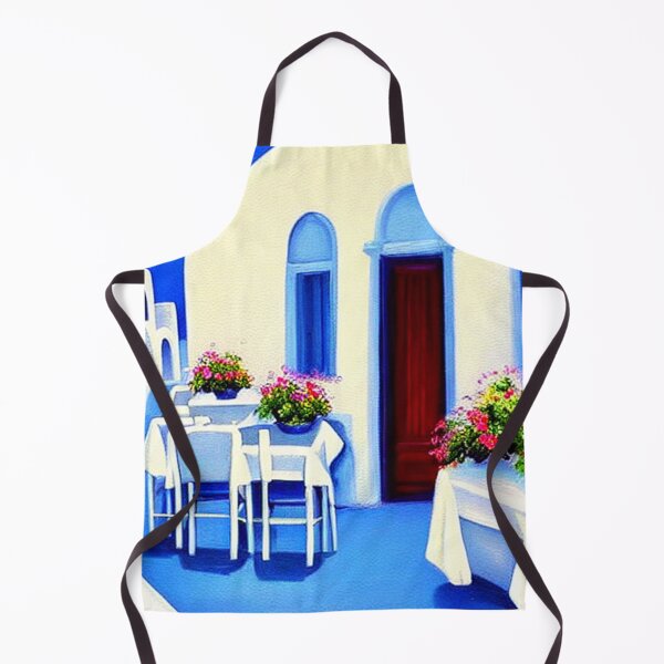 Item preview, Santorini Houses - Painting 7 - Throw Pillows and Prints. designed and sold by ScatterHub.