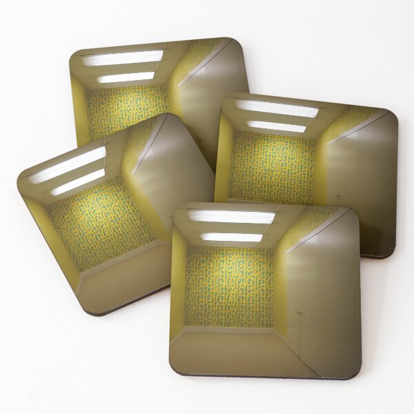 Item preview, The Backrooms - Liminal Space - Doors and Yellow Wallpaper designed and sold by DanTheManDan.
