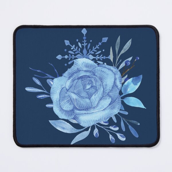 Item preview, Blue aesthetic watercolor rose designed and sold by pinkyfish1010.