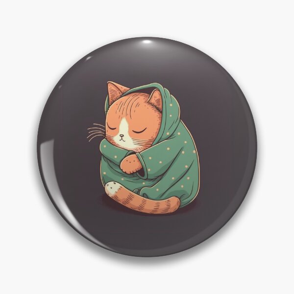 Item preview, cute very eepy kitten wearing a hoodie designed and sold by lysabird.