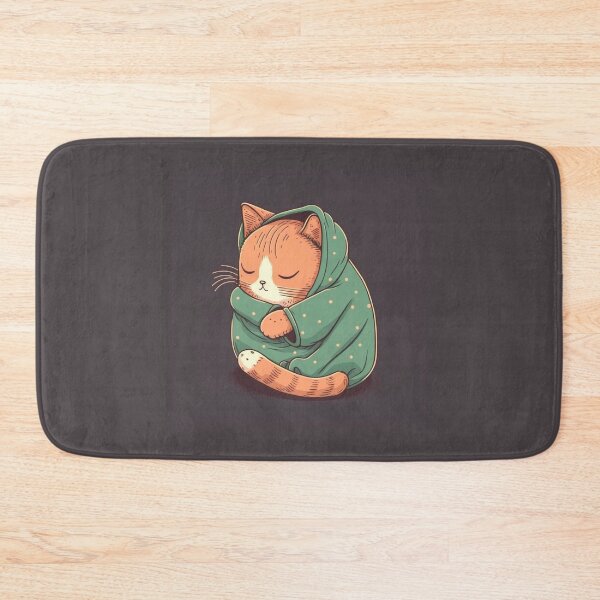 Item preview, cute very eepy kitten wearing a hoodie designed and sold by lysabird.
