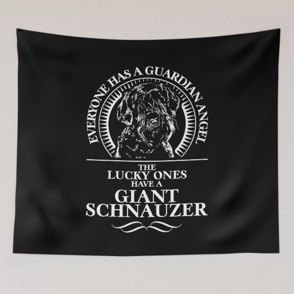 Item preview, Giant Schnauzer Guardian Angel Dog Saying designed and sold by dogarts.