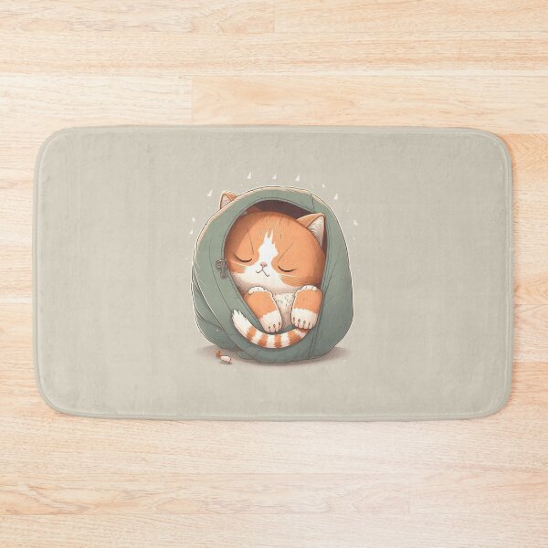 Item preview, very eepy kitten wrapped in a blanket designed and sold by lysabird.
