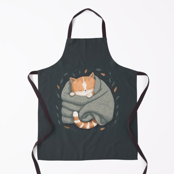 Item preview, cozy eepy kitten wrapped in a blanket designed and sold by lysabird.