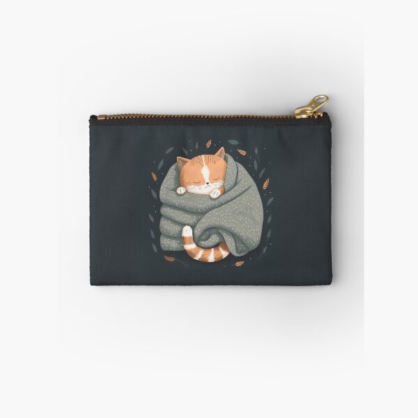 Item preview, cozy eepy kitten wrapped in a blanket designed and sold by lysabird.