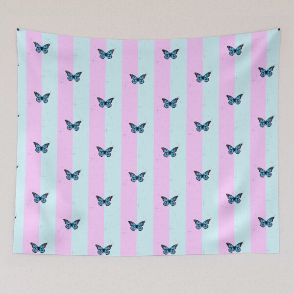 Item preview, Blue Butterfly with 2 Color Background designed and sold by NengShop.