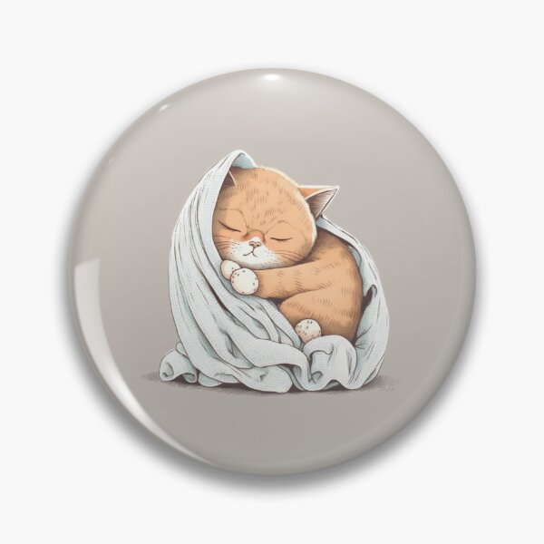 Item preview, very eepy kitten in a white blanket designed and sold by lysabird.