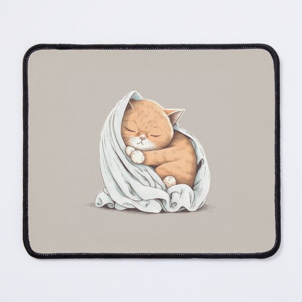 Item preview, very eepy kitten in a white blanket designed and sold by lysabird.