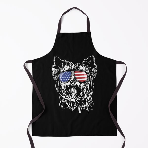 Item preview, Funny Yorkshire Terrier America Flag Patriotic Dog Canine Portrait designed and sold by dogarts.